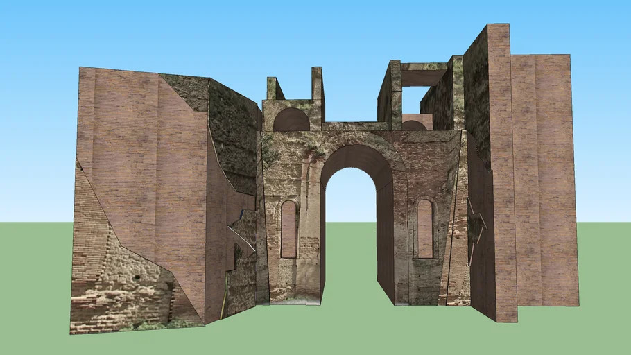 La porta trionfante di Cuma vista completamente